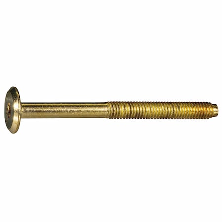 Midwest Fastener Binding Screw, 1.00mm (Coarse), Steel, Brass, 5 PK 933711